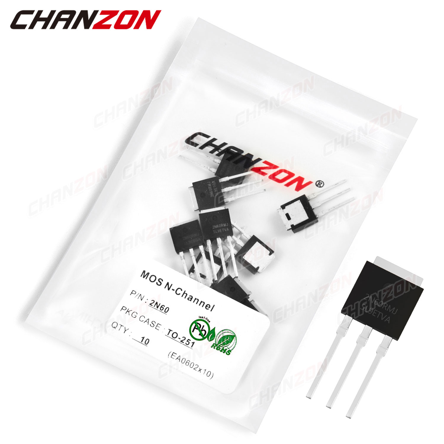 Diy Electronics Youtube Channel - 10Pcs 2N60 To-251 N-Kanaals Mosfet Bipolaire