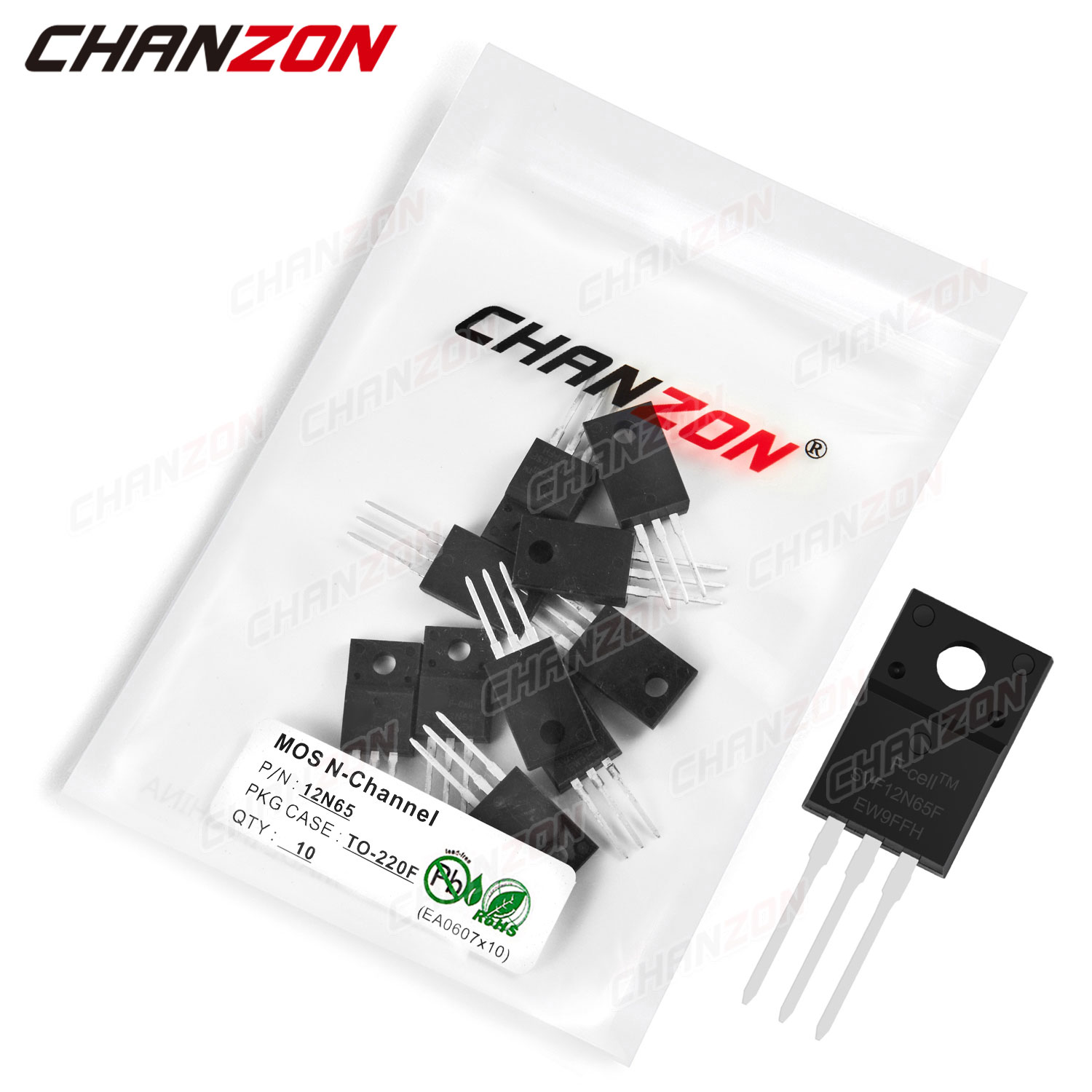 Diy Electronics Youtube Channel - 10Pcs 12N65 TO-220F N-Kanaals Mosfet Bipolaire