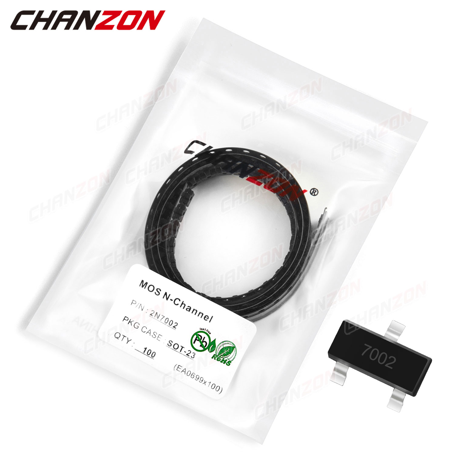 Diy Electronics Youtube Channel - 100Pcs 2N7002 Sot-23 N-Channel Smd Mosfet