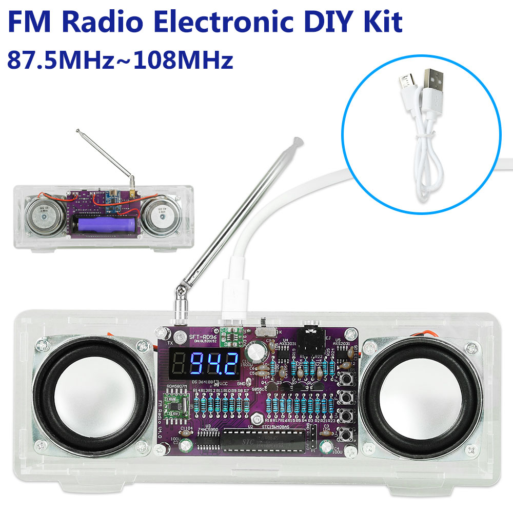 Diy Electronics Youtube Channel - FM Radio Elektronisch 87,5MHz~108MHz Soldeerproject Oefen