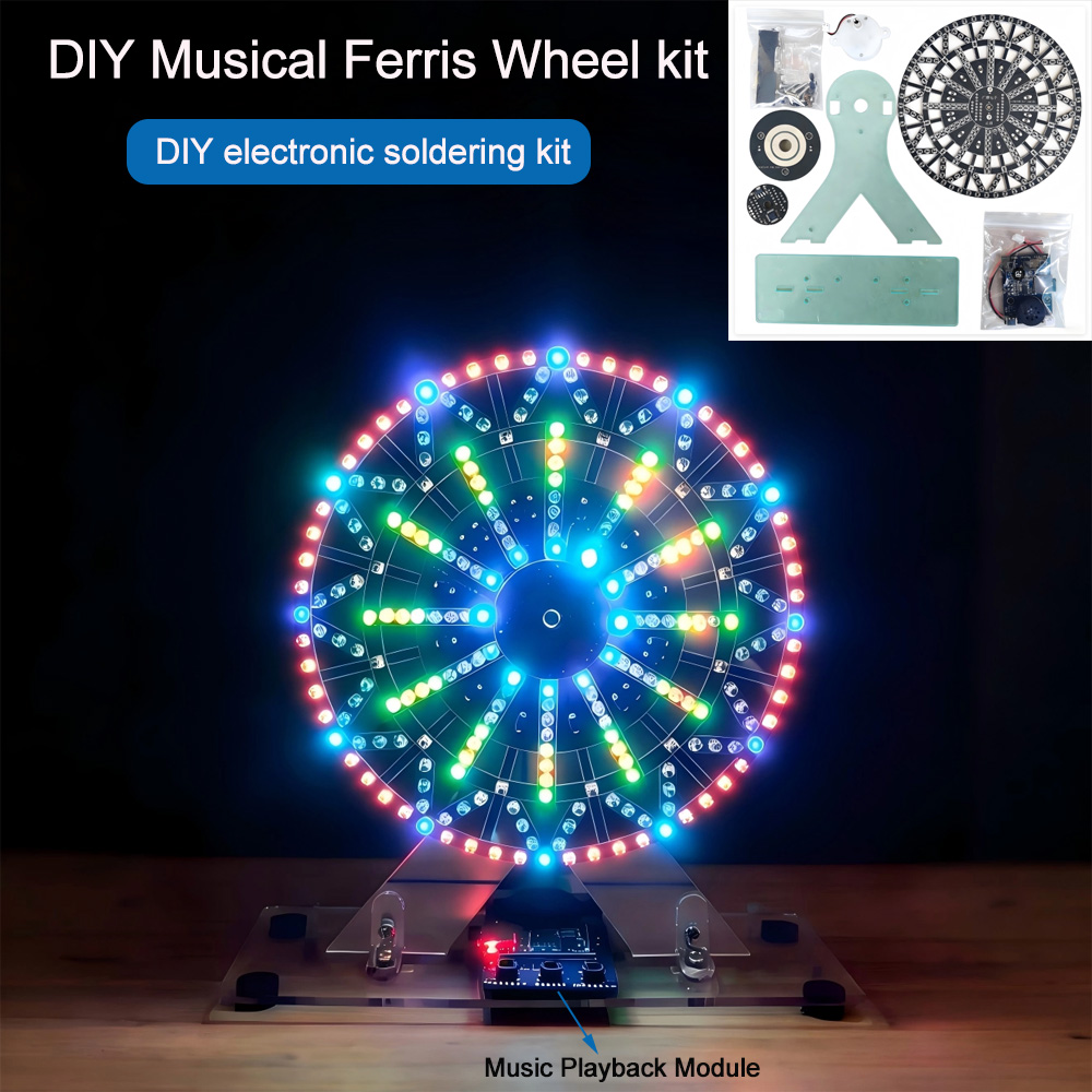 Diy Kit Elektronik - Doe-het-zelf elektronische kits LED-verlichte muzikale reuzenrad