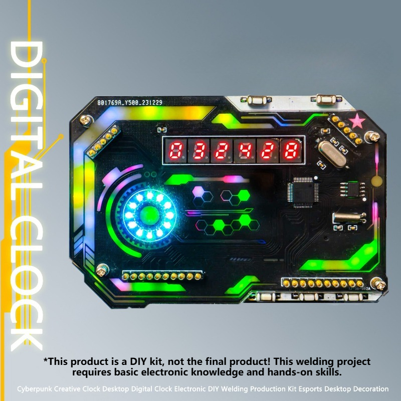 Diy Electronics Desk - DIY-tafelklokken Set Digitale klok Elektronische lasset
