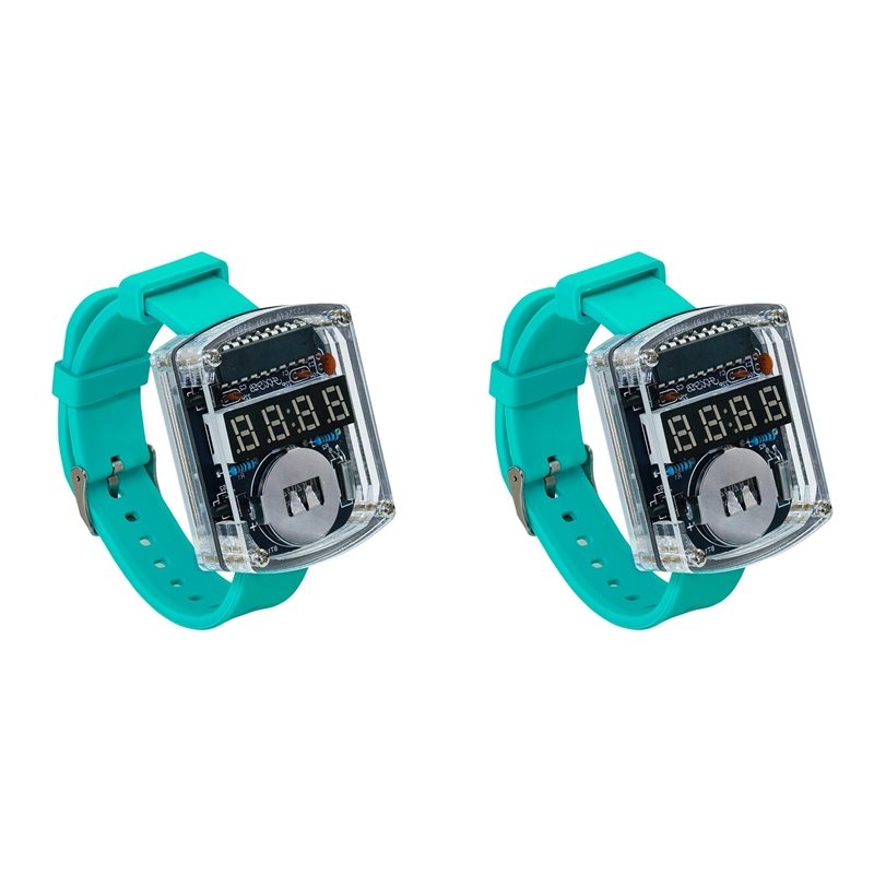 Diy Electronics Watch - 2X DIY LED horloge elektronische kit