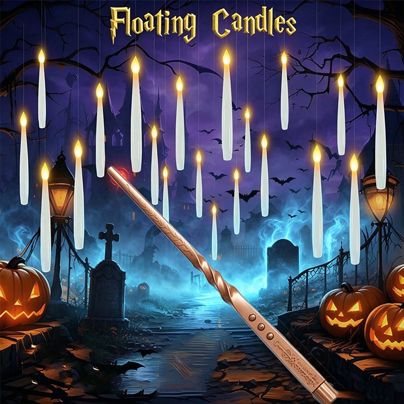 Diy Halloween Electronics - Magische zwevende kaarsen met toverstaf, vlamloze