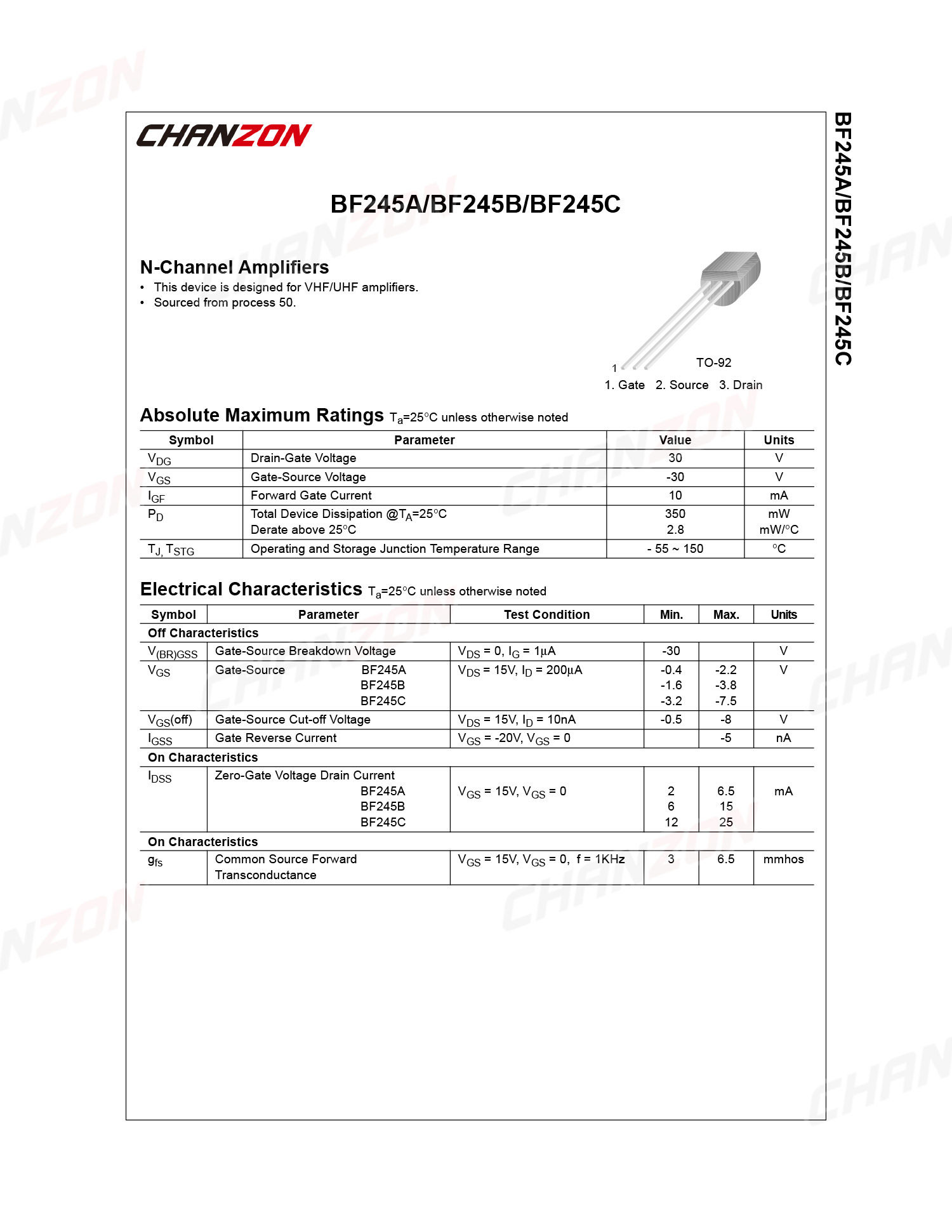 10Pcs BF245A Om-92 N-Channel J - Diy Electronics Youtube Channel recensie en prijs