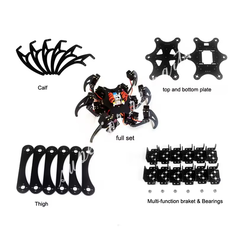 18 DOF Aluminium Hexapod Spide - Diy Kit Elektronik recensie en prijs