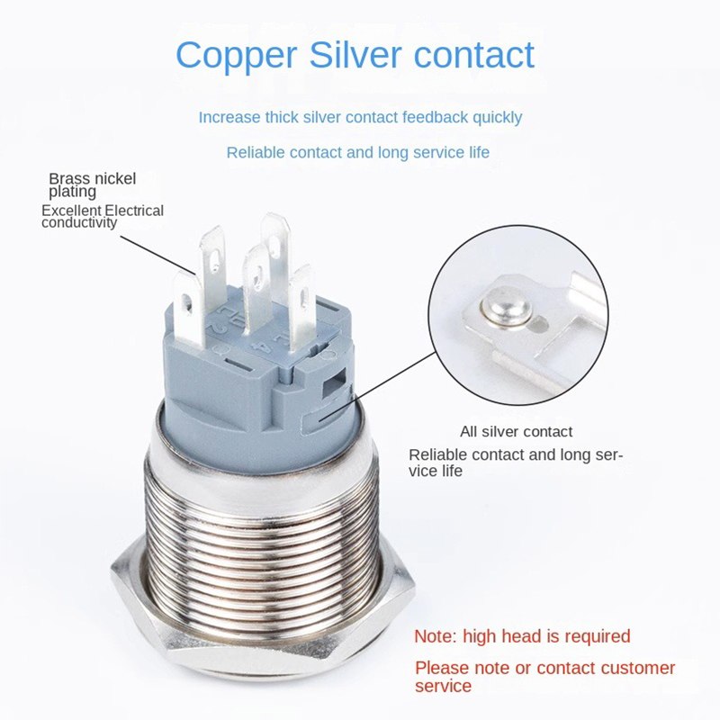 12/16/19/22Mm Metalen Drukknop - Push Button Tactile recensie en prijs