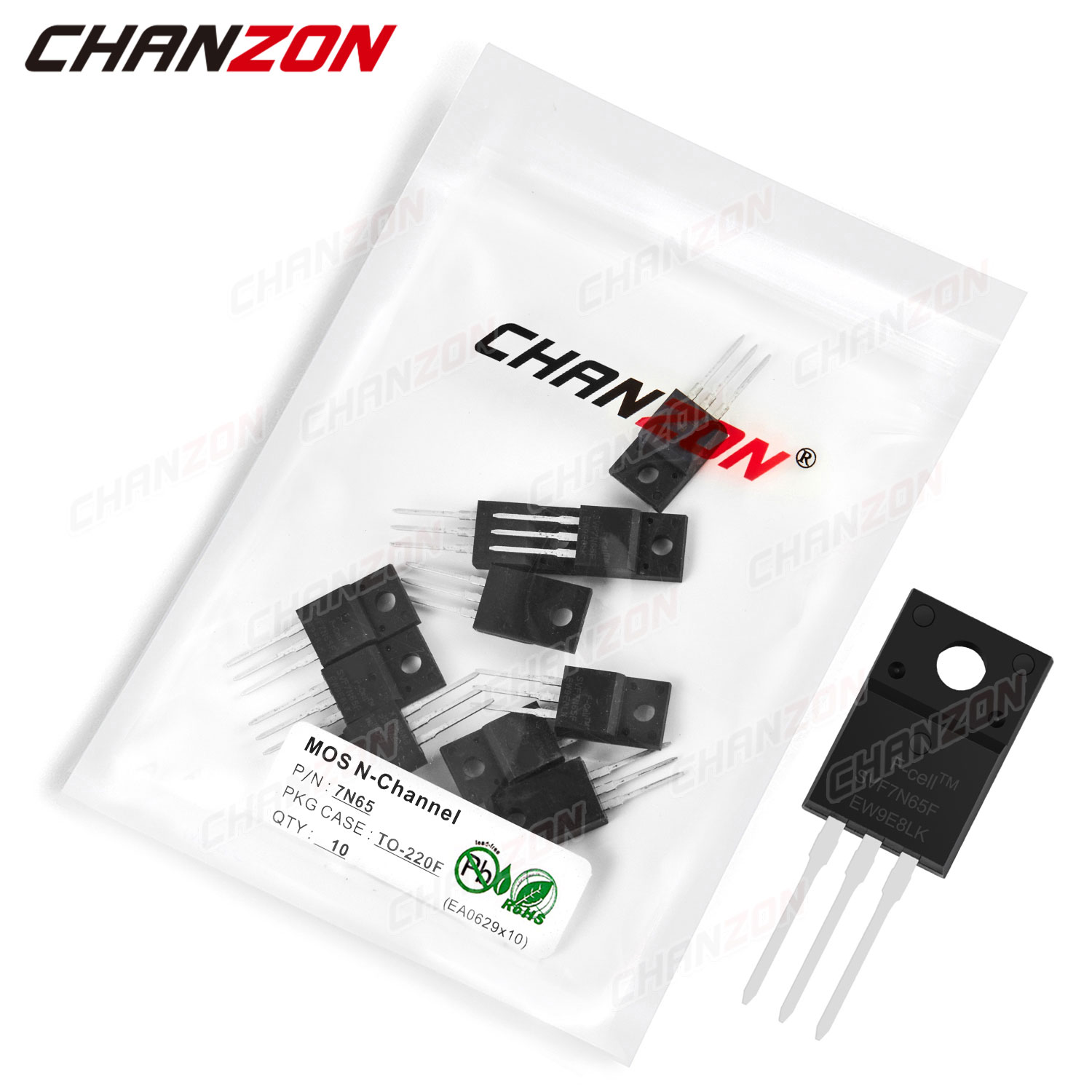 10Pcs 7N65 TO-220F N-Kanaals M - Diy Electronics Youtube Channel recensie en prijs