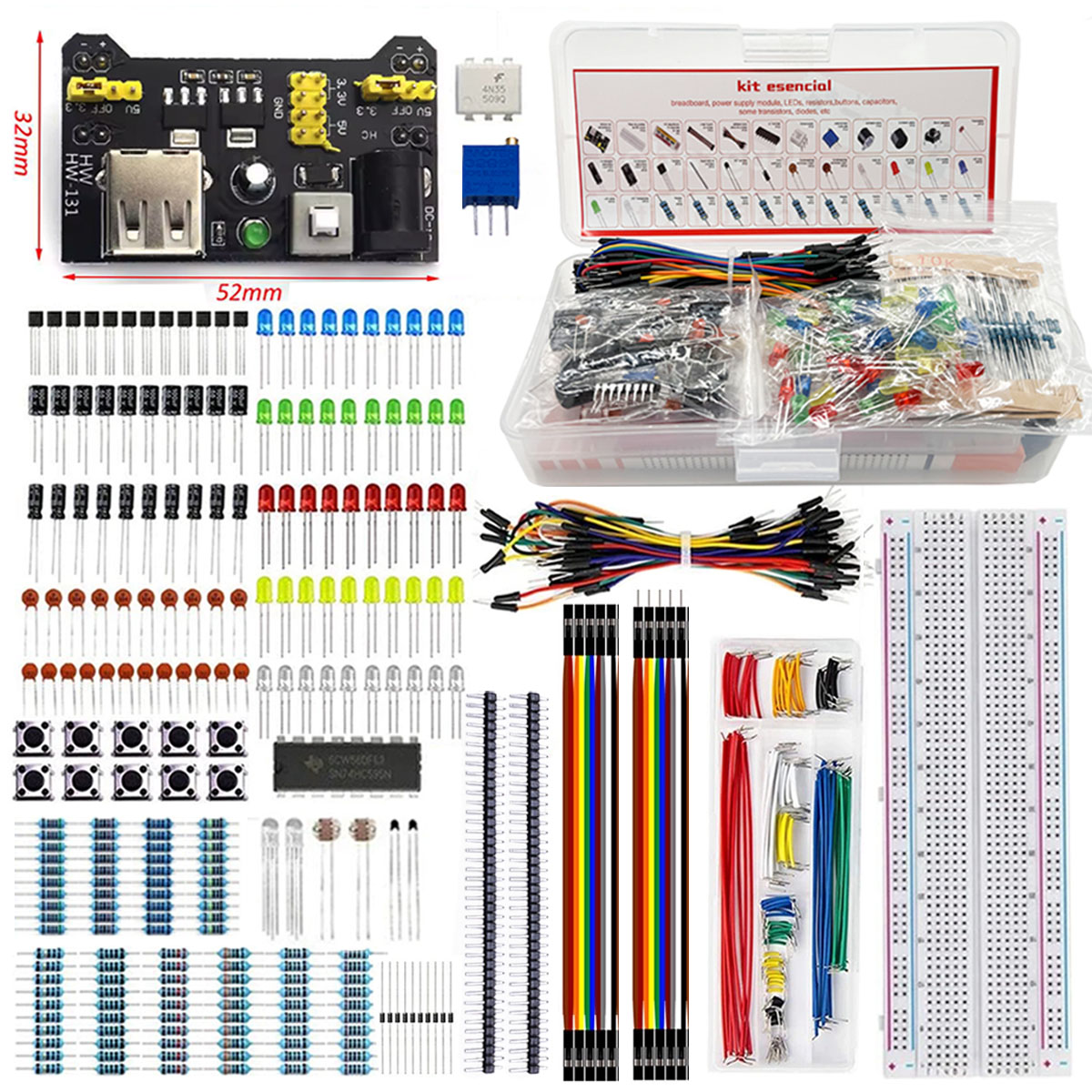 Breadboard 830-punts DIY Elekt - Capacitor Kit Assortment recensie en prijs