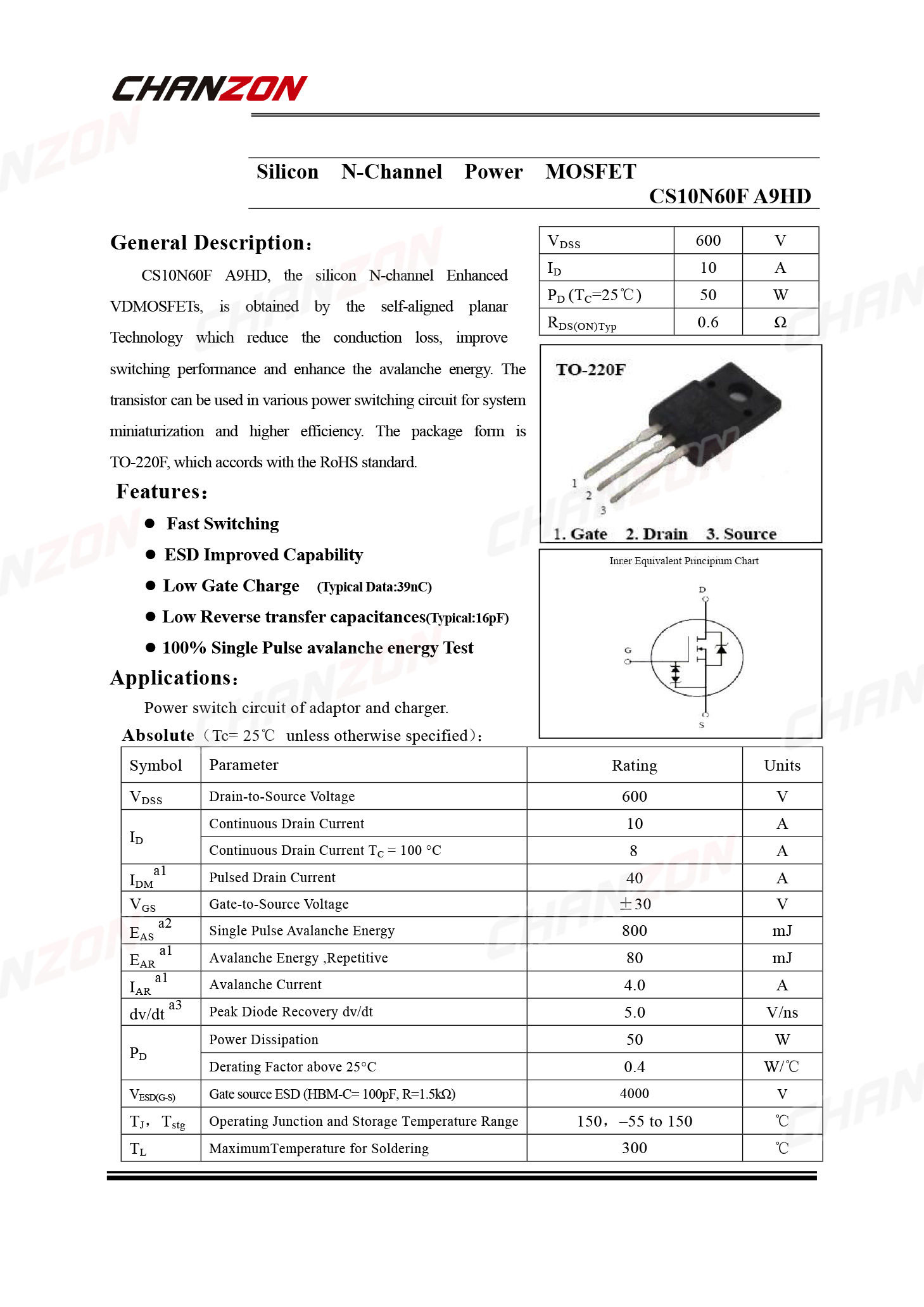 10Pcs 10N60 TO-220F N-Kanaals  - Diy Electronics Youtube Channel recensie en prijs