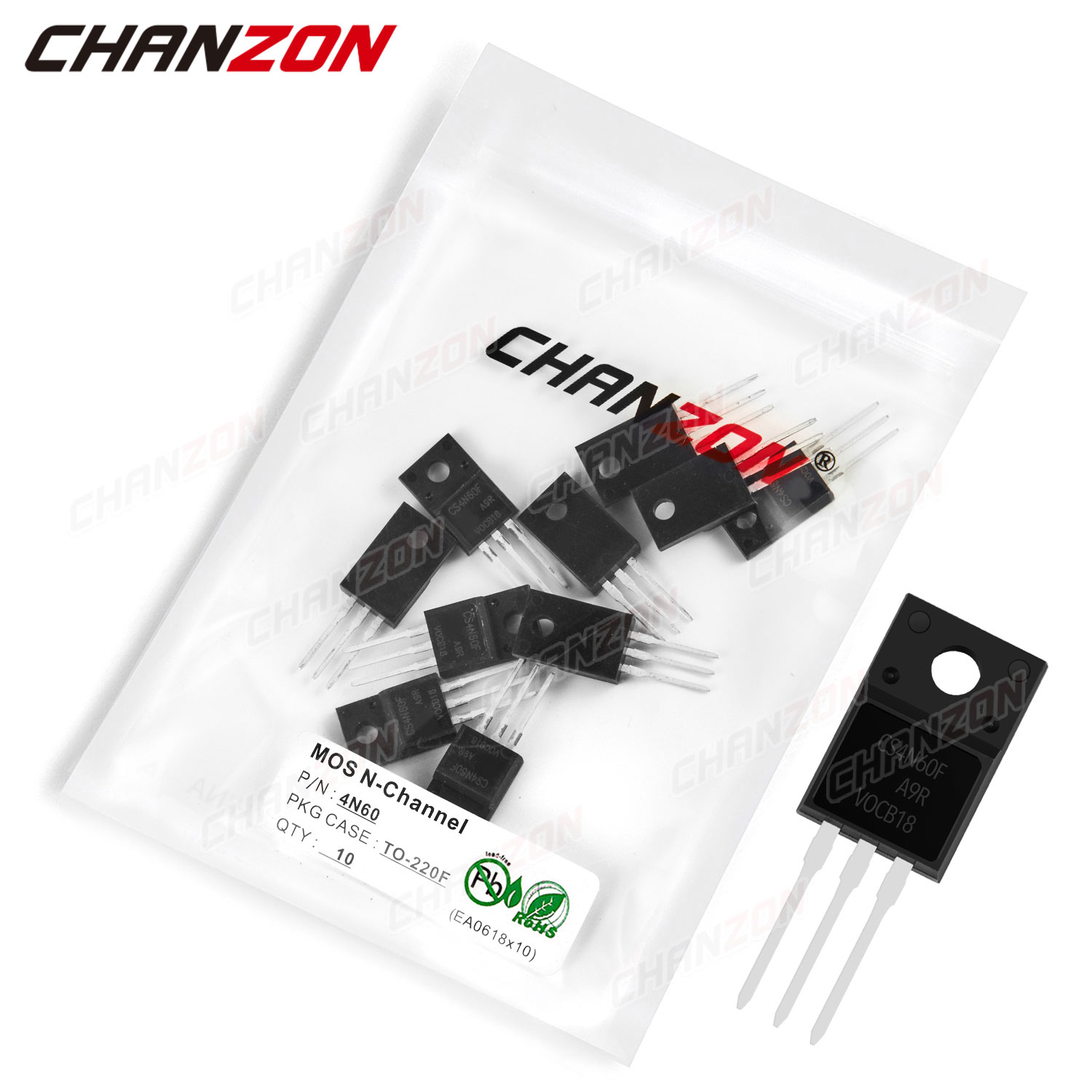 10Pcs 4N60 TO-220F N-Kanaals M - Diy Electronics Youtube Channel recensie en prijs