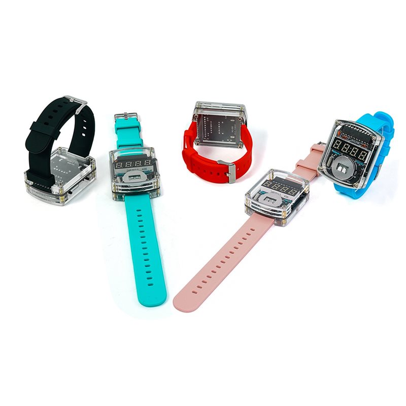 2X DIY LED horloge elektronisc - Diy Electronics Watch recensie en prijs