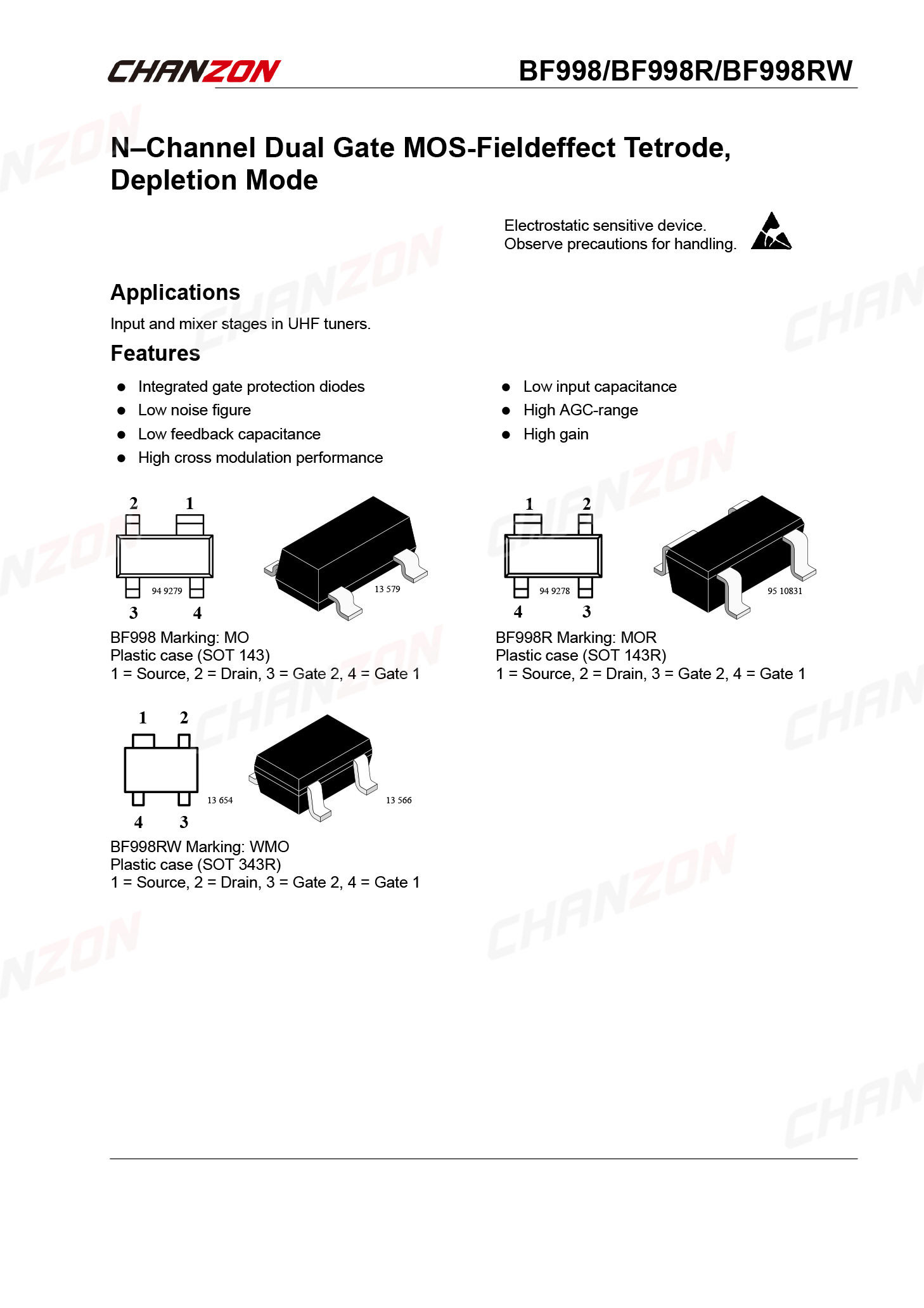 10Pcs BF998 Sot-143 N-Kanaals  - Diy Electronics Youtube Channel recensie en prijs